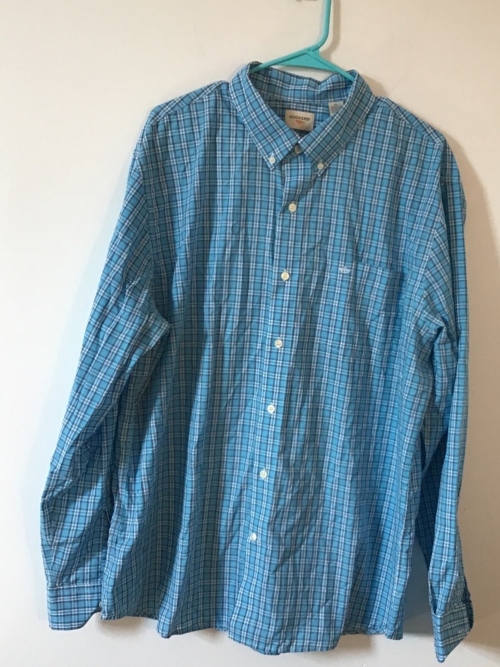 Dockers Mens Long Sleeve Button Down Shirt Size XL